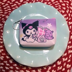 Cute Purple and Pink Kuromi Coin Purse